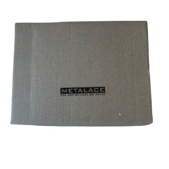 Metalace Art of Lace on Metal Handmade Picture Frame Modern Silver Pattern - Picture 8 of 9